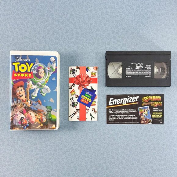 Toy Story VHS (1995) Vintage Disney Pixar  – Original Clamshell Case & Inserts - Picture 2 of 10
